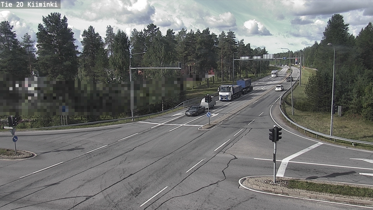 Weather Camera Image Road 20 Oulu Kiiminki, Oulu, Pohjois-Pohjanmaa