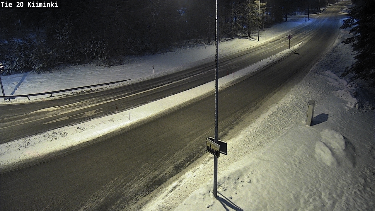 Weather Camera Image Väg 20 Uleåborg Kiiminki, Oulu, Pohjois-Pohjanmaa