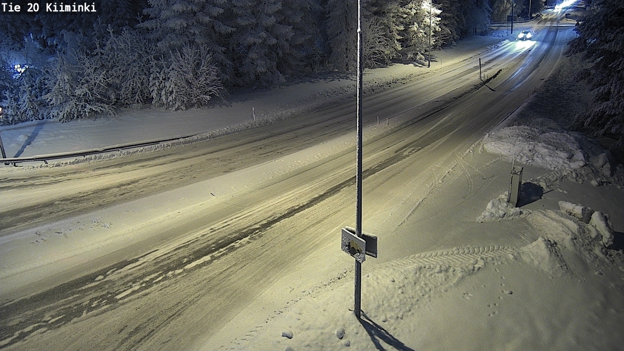 Weather Camera Image Väg 20 Uleåborg Kiiminki, Oulu, Pohjois-Pohjanmaa