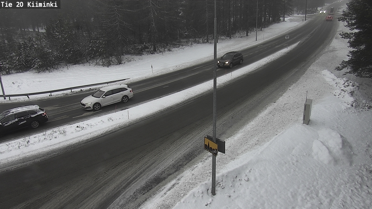 Weather Camera Image Väg 20 Uleåborg Kiiminki, Oulu, Pohjois-Pohjanmaa