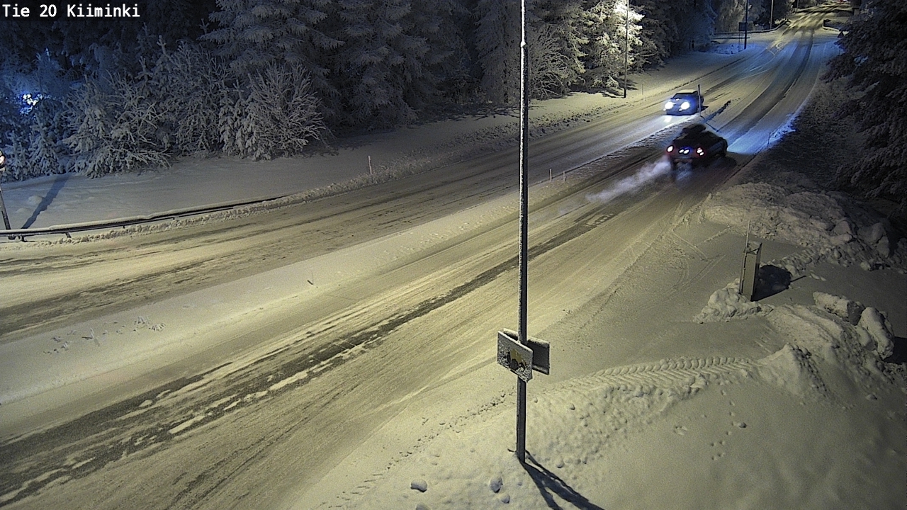 Weather Camera Image Väg 20 Uleåborg Kiiminki, Oulu, Pohjois-Pohjanmaa