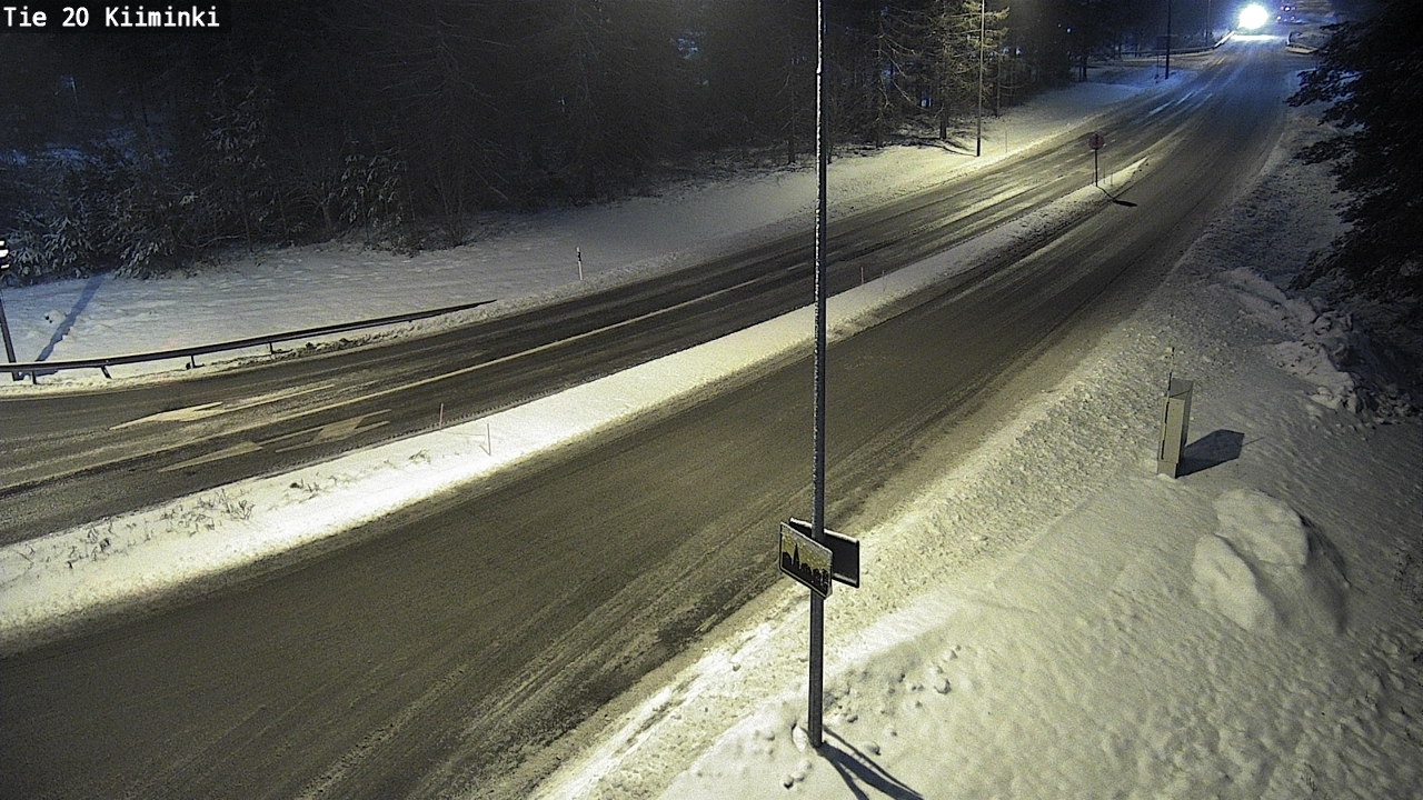 Weather Camera Image Väg 20 Uleåborg Kiiminki, Oulu, Pohjois-Pohjanmaa