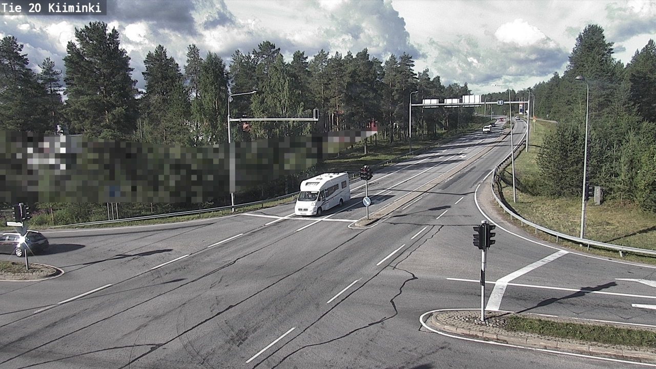 Weather Camera Image Road 20 Oulu Kiiminki, Oulu, Pohjois-Pohjanmaa