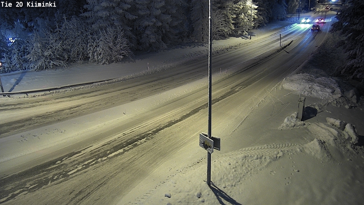 Weather Camera Image Väg 20 Uleåborg Kiiminki, Oulu, Pohjois-Pohjanmaa