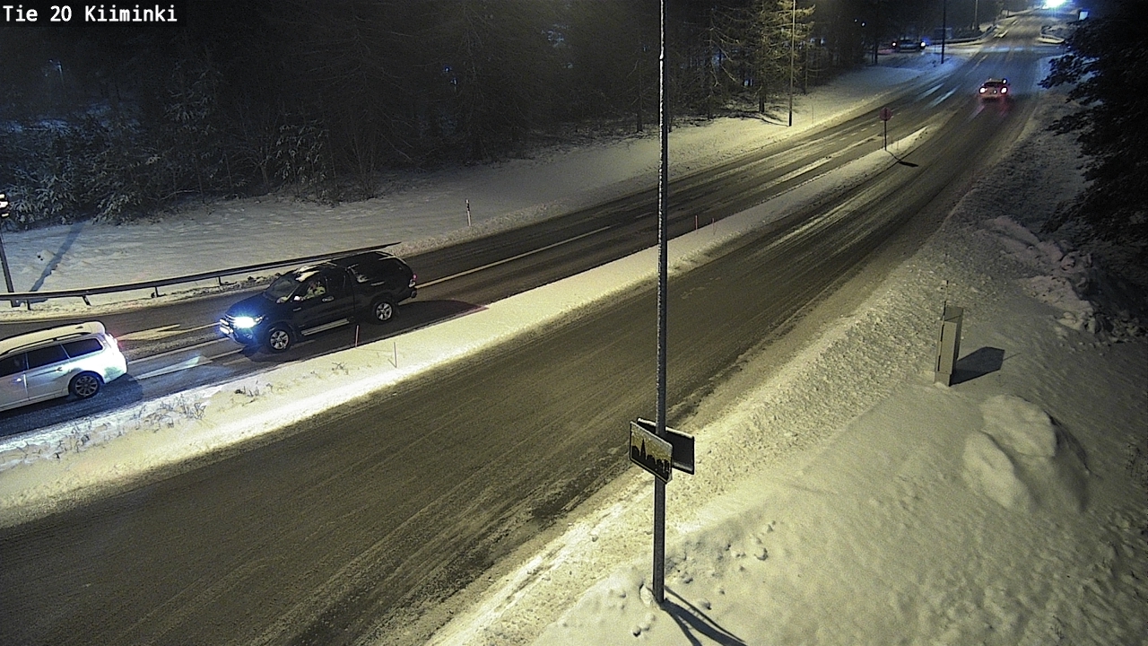 Weather Camera Image Väg 20 Uleåborg Kiiminki, Oulu, Pohjois-Pohjanmaa