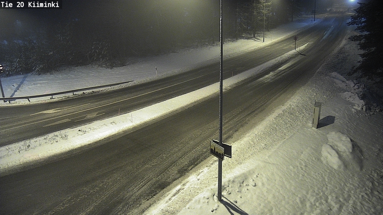 Weather Camera Image Väg 20 Uleåborg Kiiminki, Oulu, Pohjois-Pohjanmaa