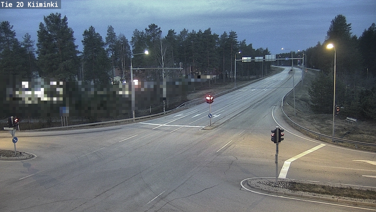 Weather Camera Image Väg 20 Uleåborg Kiiminki, Oulu, Pohjois-Pohjanmaa