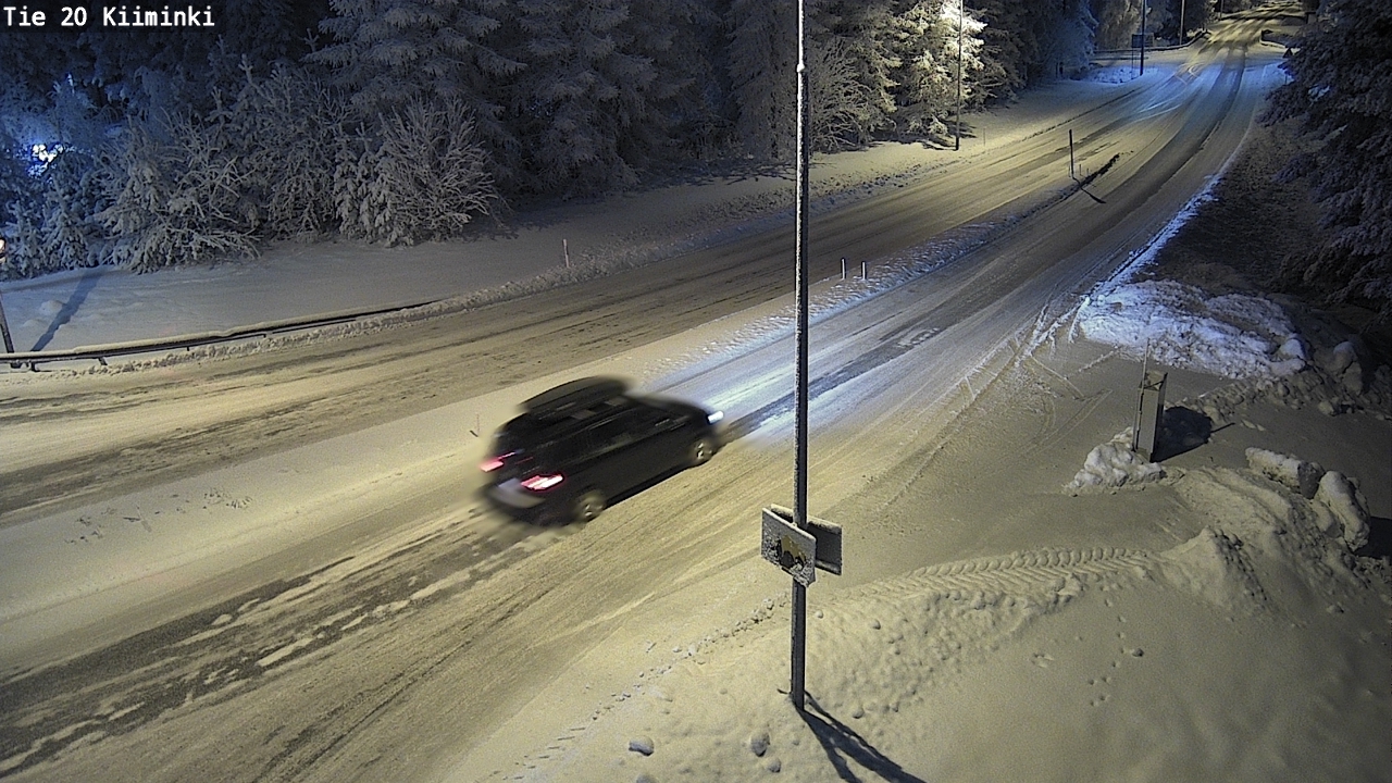 Weather Camera Image Väg 20 Uleåborg Kiiminki, Oulu, Pohjois-Pohjanmaa