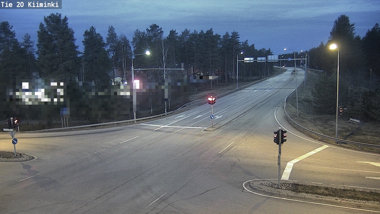 Weather Camera Image Väg 20 Uleåborg Kiiminki, Oulu, Pohjois-Pohjanmaa
