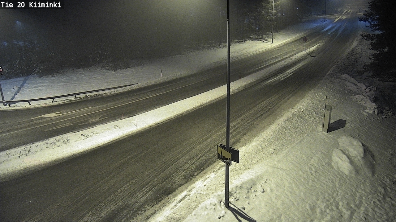 Weather Camera Image Väg 20 Uleåborg Kiiminki, Oulu, Pohjois-Pohjanmaa