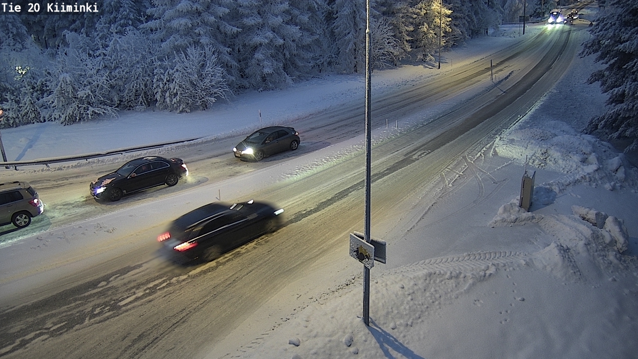 Weather Camera Image Väg 20 Uleåborg Kiiminki, Oulu, Pohjois-Pohjanmaa