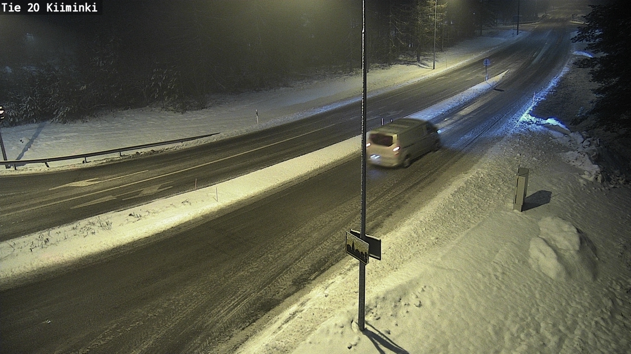Weather Camera Image Väg 20 Uleåborg Kiiminki, Oulu, Pohjois-Pohjanmaa