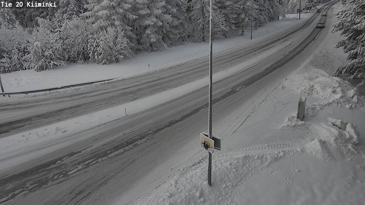 Weather Camera Image Väg 20 Uleåborg Kiiminki, Oulu, Pohjois-Pohjanmaa