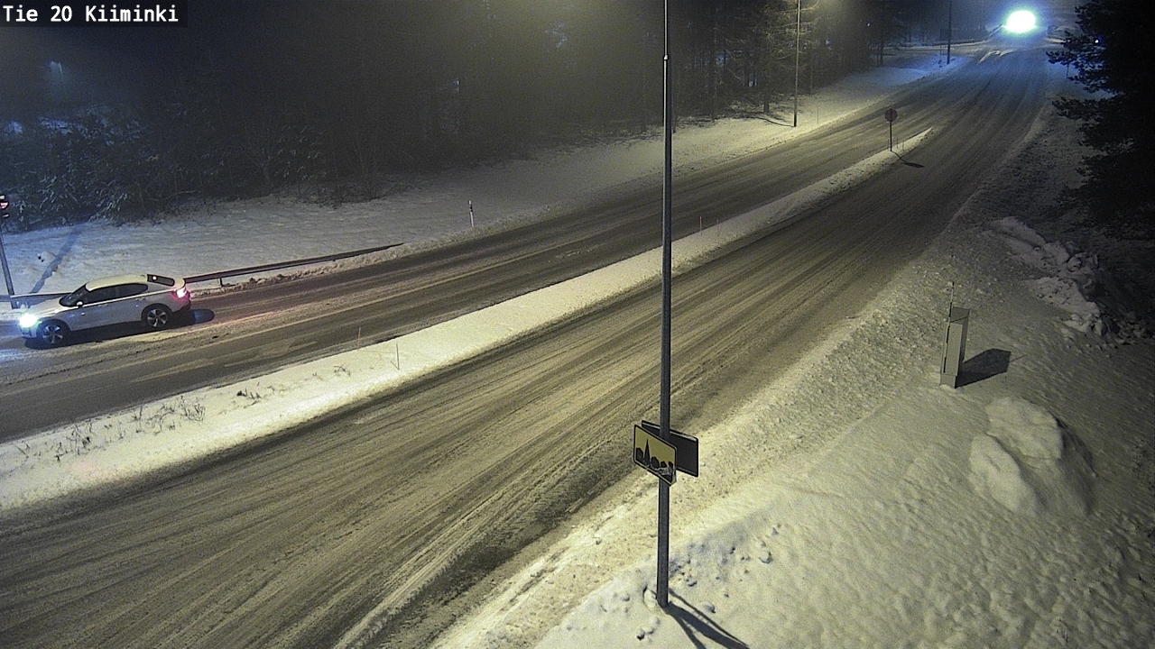 Weather Camera Image Väg 20 Uleåborg Kiiminki, Oulu, Pohjois-Pohjanmaa