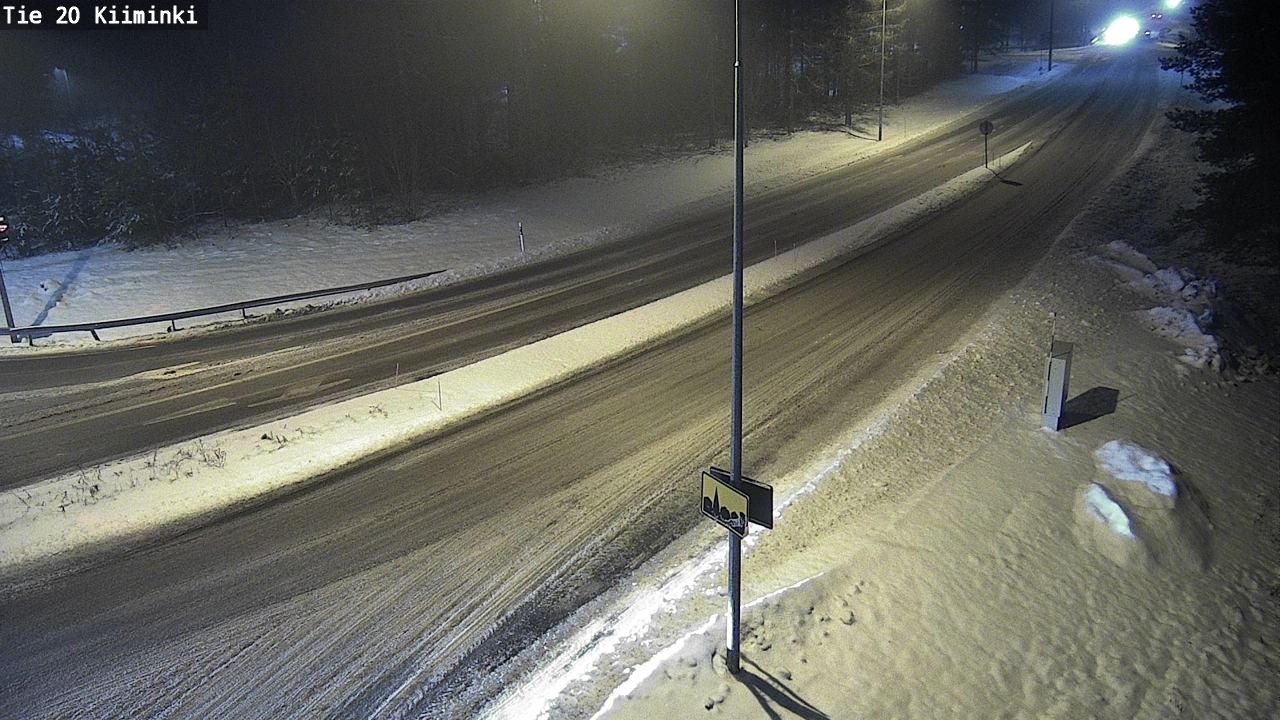 Weather Camera Image Väg 20 Uleåborg Kiiminki, Oulu, Pohjois-Pohjanmaa