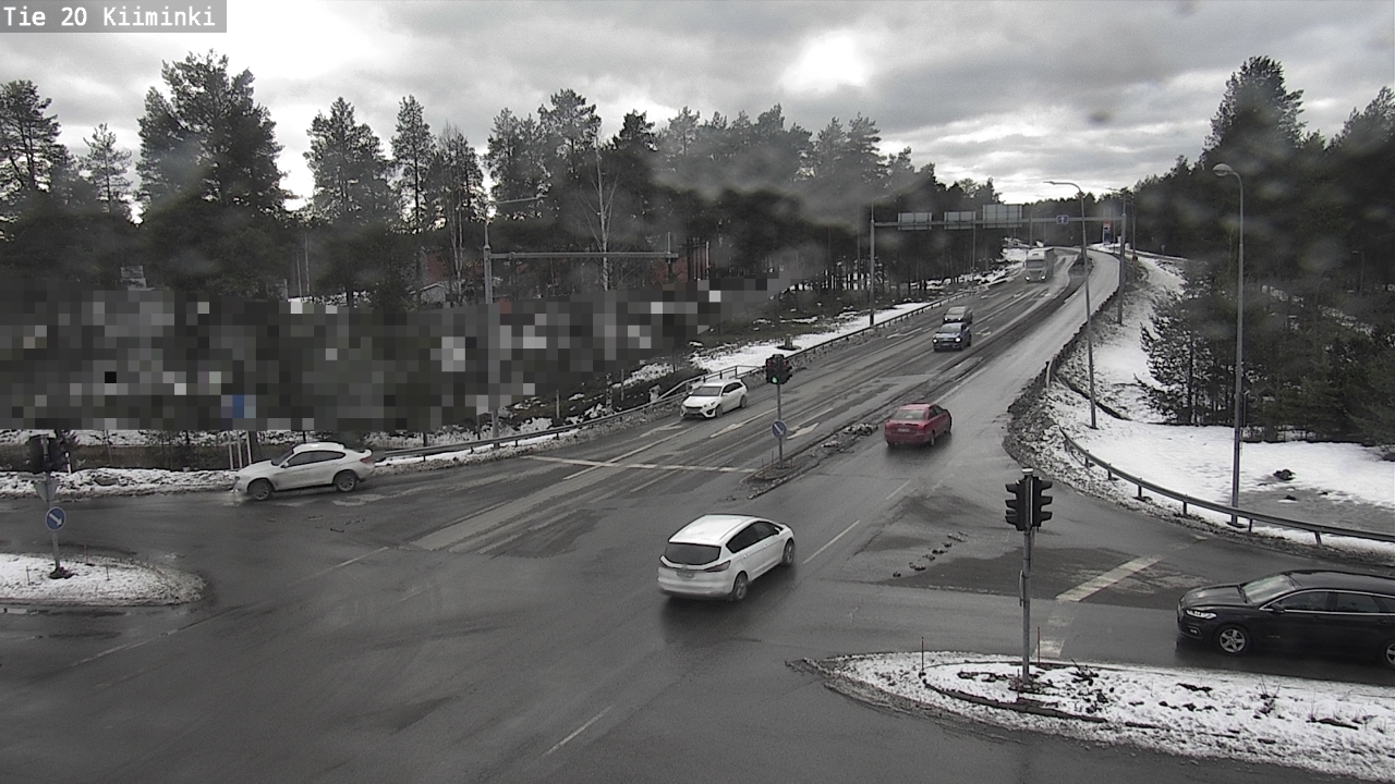 Weather Camera Image Väg 20 Uleåborg Kiiminki, Oulu, Pohjois-Pohjanmaa