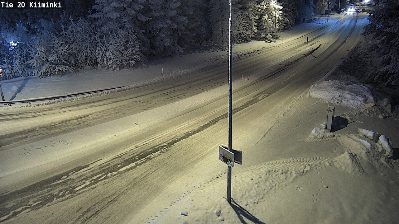 Weather Camera Image Väg 20 Uleåborg Kiiminki, Oulu, Pohjois-Pohjanmaa