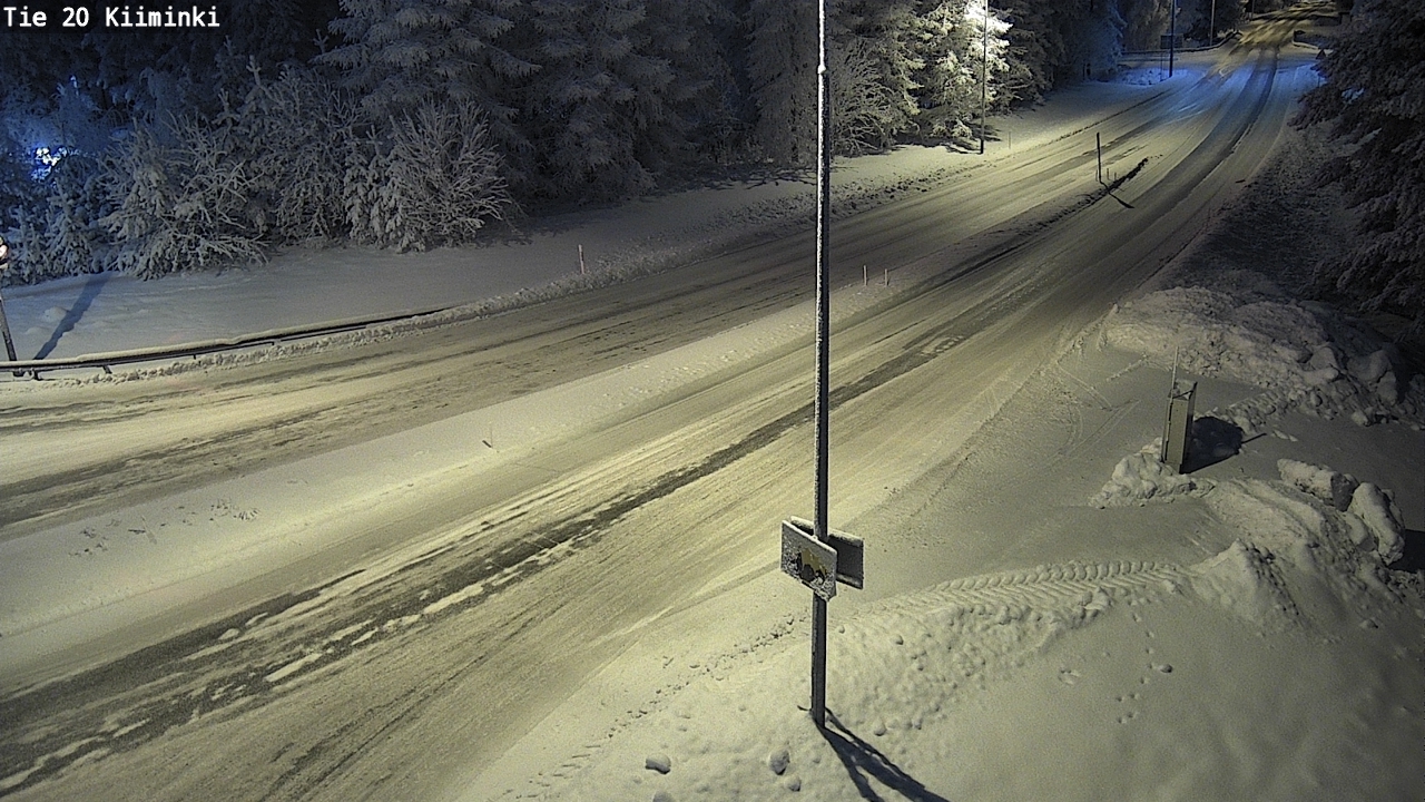 Weather Camera Image Väg 20 Uleåborg Kiiminki, Oulu, Pohjois-Pohjanmaa