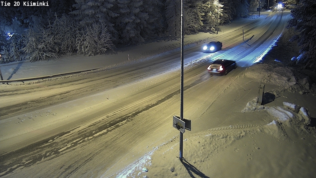 Weather Camera Image Väg 20 Uleåborg Kiiminki, Oulu, Pohjois-Pohjanmaa