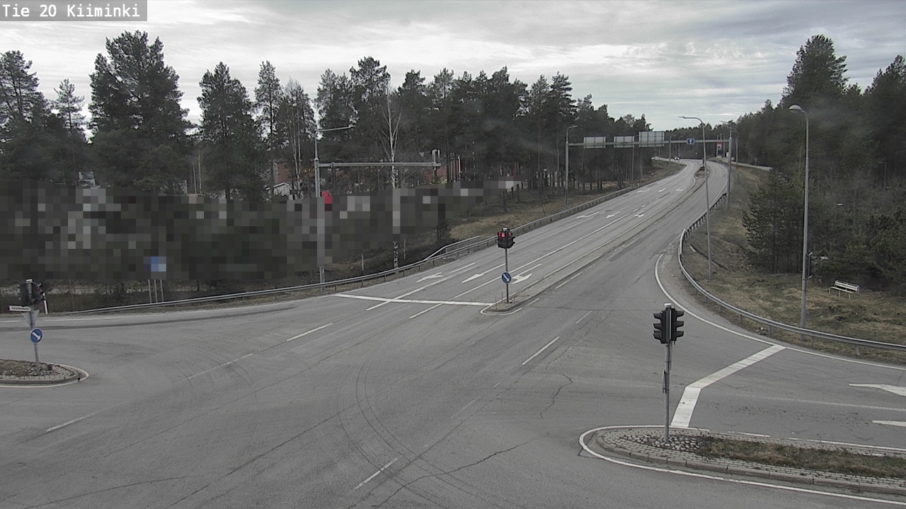 Weather Camera Image Väg 20 Uleåborg Kiiminki, Oulu, Pohjois-Pohjanmaa