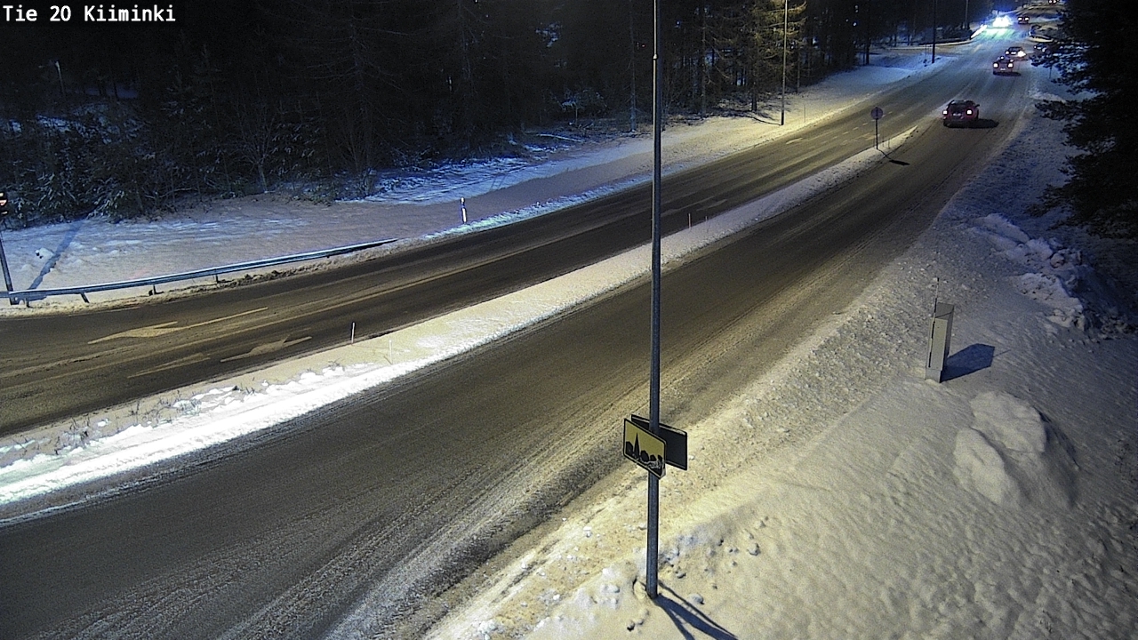 Weather Camera Image Väg 20 Uleåborg Kiiminki, Oulu, Pohjois-Pohjanmaa