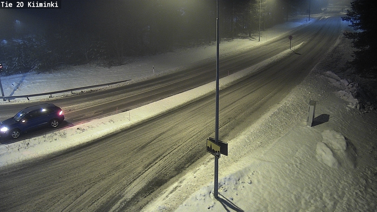 Weather Camera Image Väg 20 Uleåborg Kiiminki, Oulu, Pohjois-Pohjanmaa