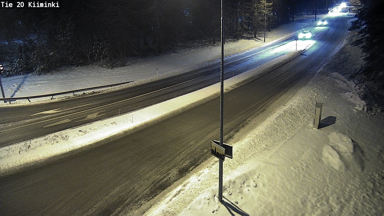 Weather Camera Image Väg 20 Uleåborg Kiiminki, Oulu, Pohjois-Pohjanmaa