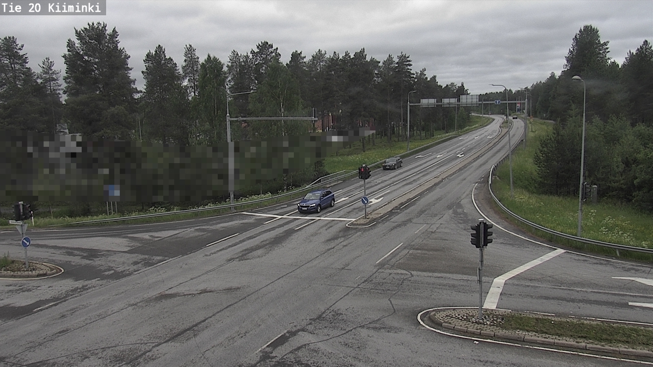 Weather Camera Image Väg 20 Uleåborg Kiiminki, Oulu, Pohjois-Pohjanmaa