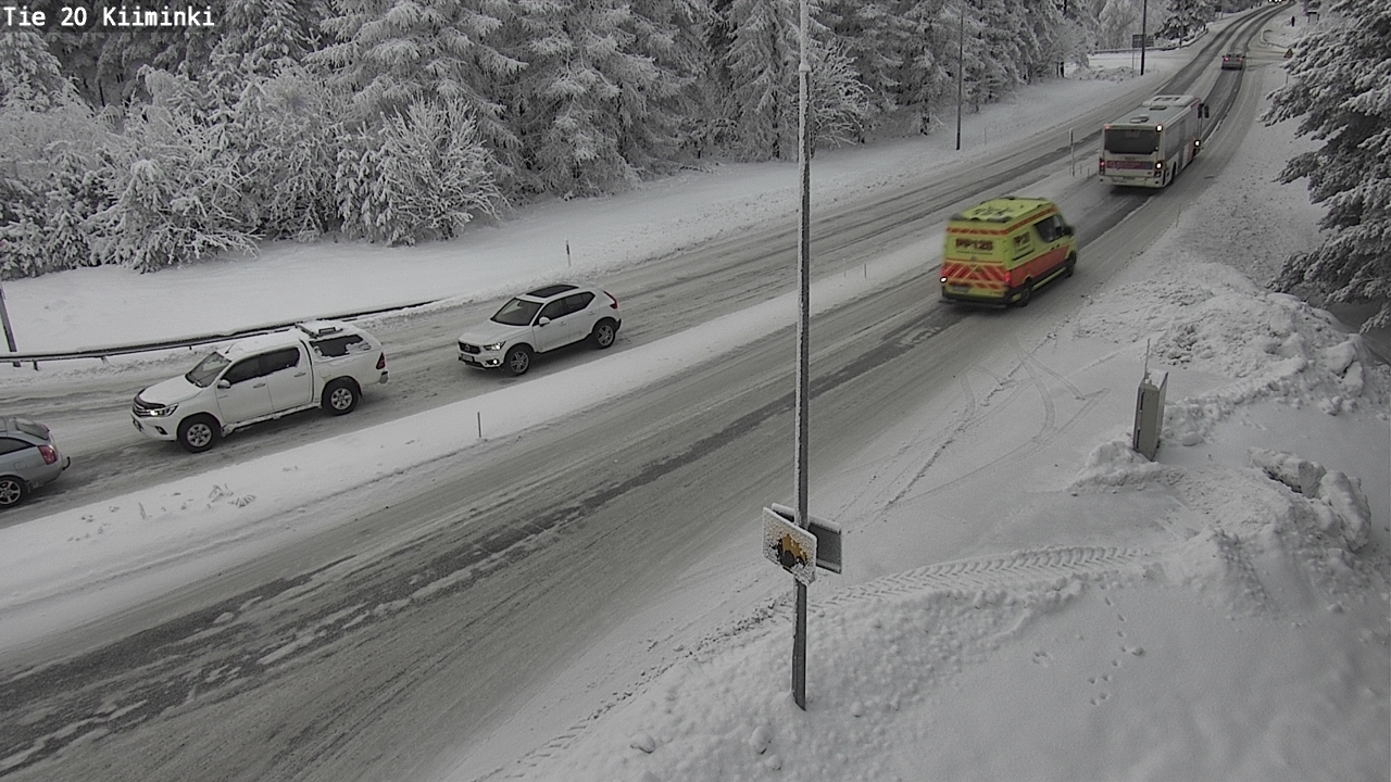 Weather Camera Image Väg 20 Uleåborg Kiiminki, Oulu, Pohjois-Pohjanmaa