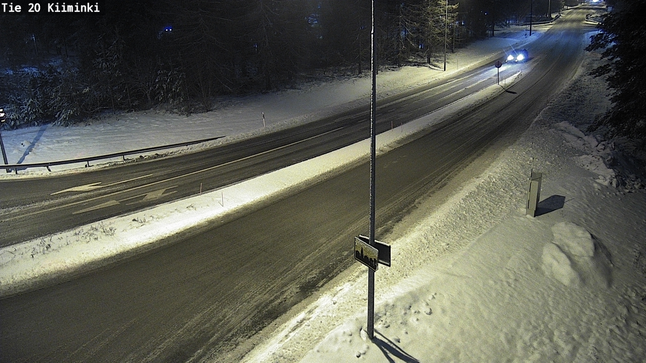 Weather Camera Image Väg 20 Uleåborg Kiiminki, Oulu, Pohjois-Pohjanmaa