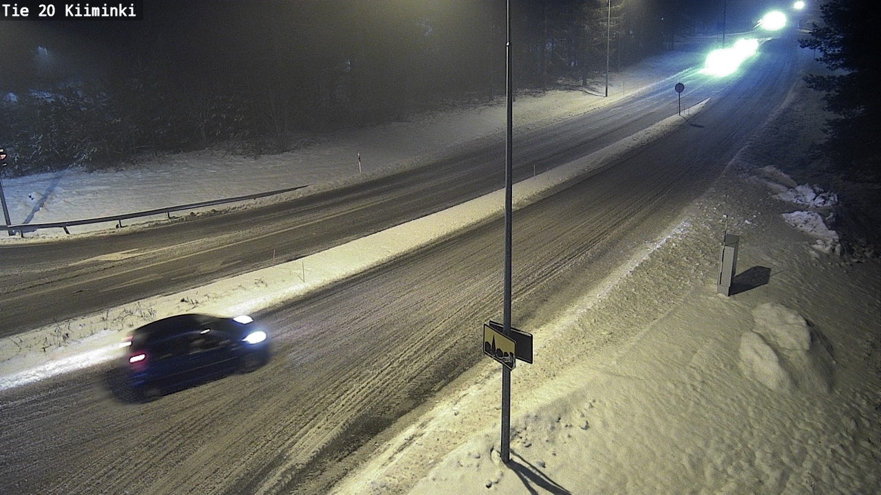 Weather Camera Image Väg 20 Uleåborg Kiiminki, Oulu, Pohjois-Pohjanmaa