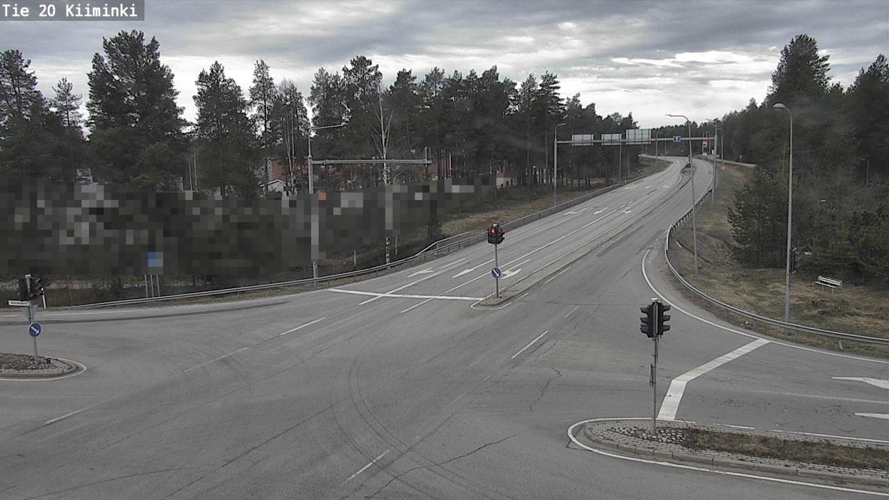 Weather Camera Image Väg 20 Uleåborg Kiiminki, Oulu, Pohjois-Pohjanmaa