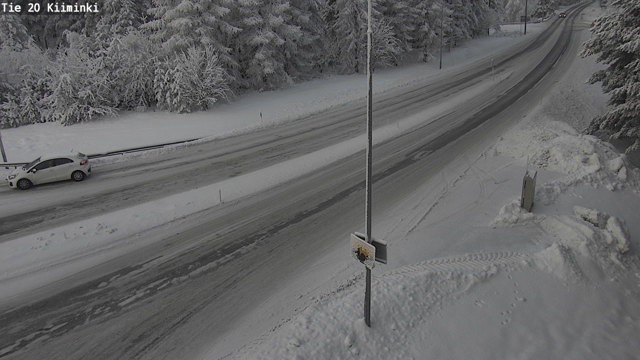 Weather Camera Image Väg 20 Uleåborg Kiiminki, Oulu, Pohjois-Pohjanmaa