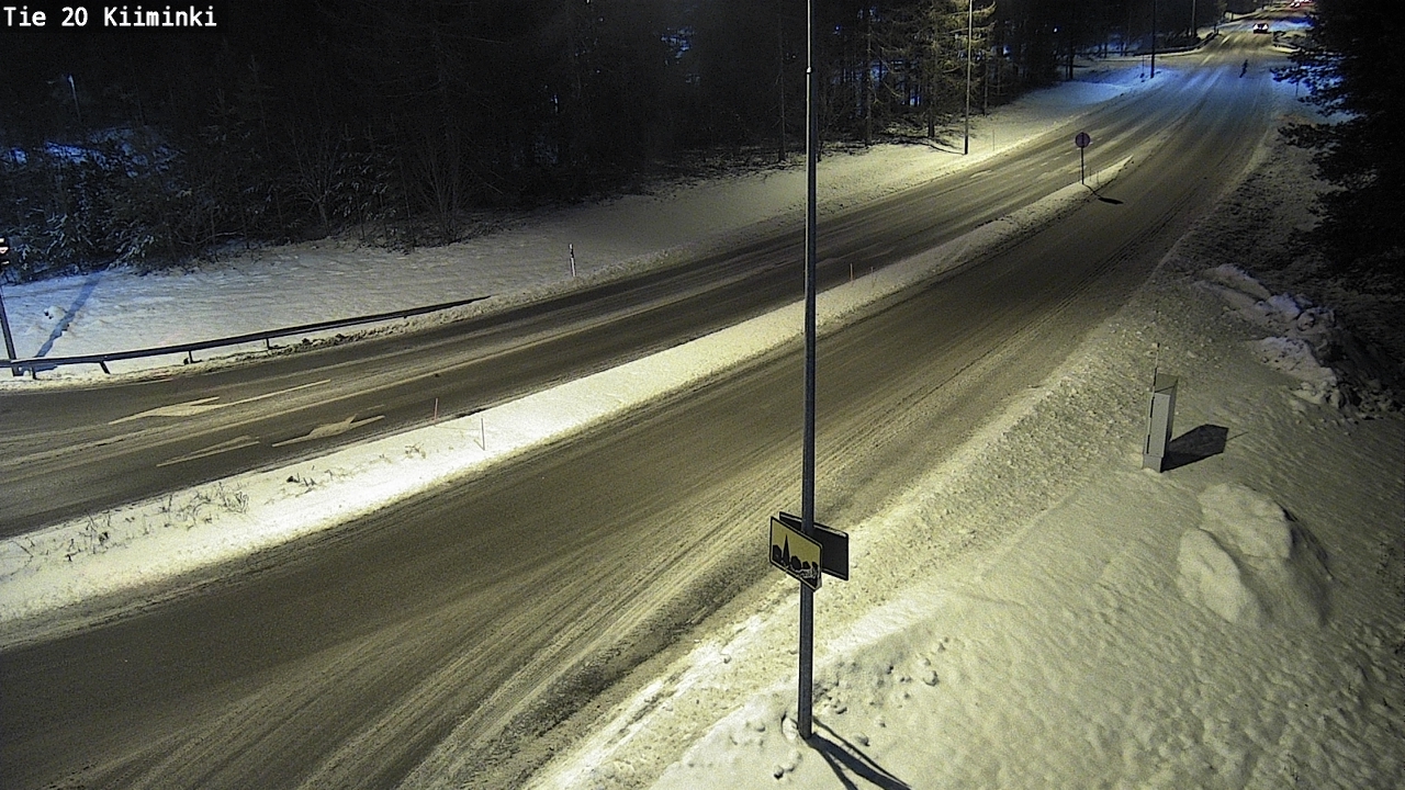 Weather Camera Image Road 20 Oulu Kiiminki, Oulu, Pohjois-Pohjanmaa