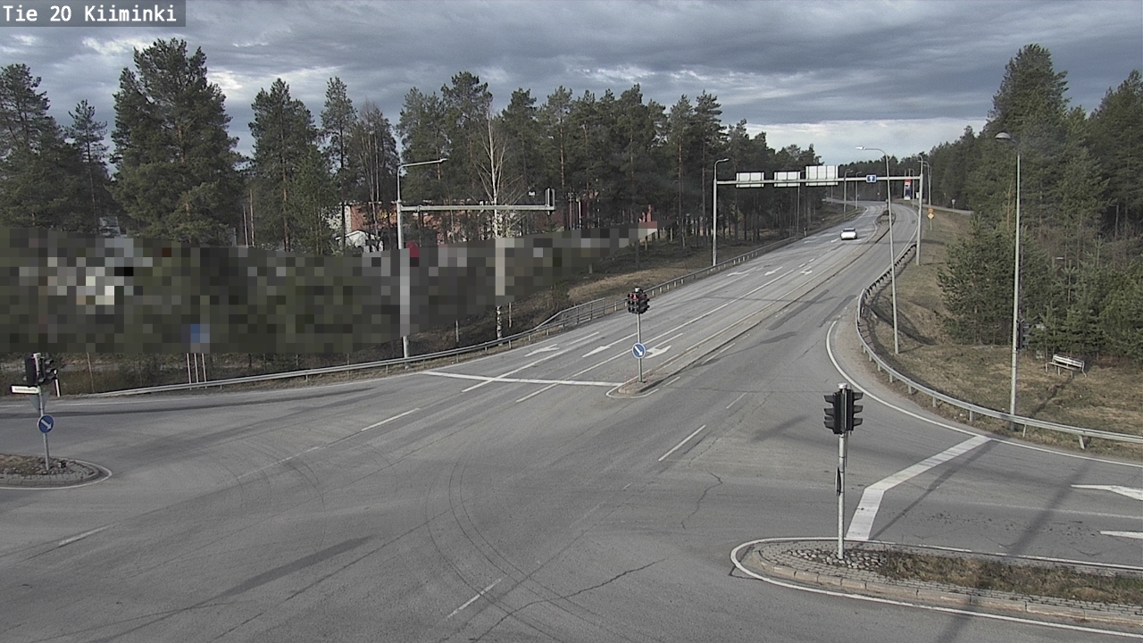 Weather Camera Image Väg 20 Uleåborg Kiiminki, Oulu, Pohjois-Pohjanmaa