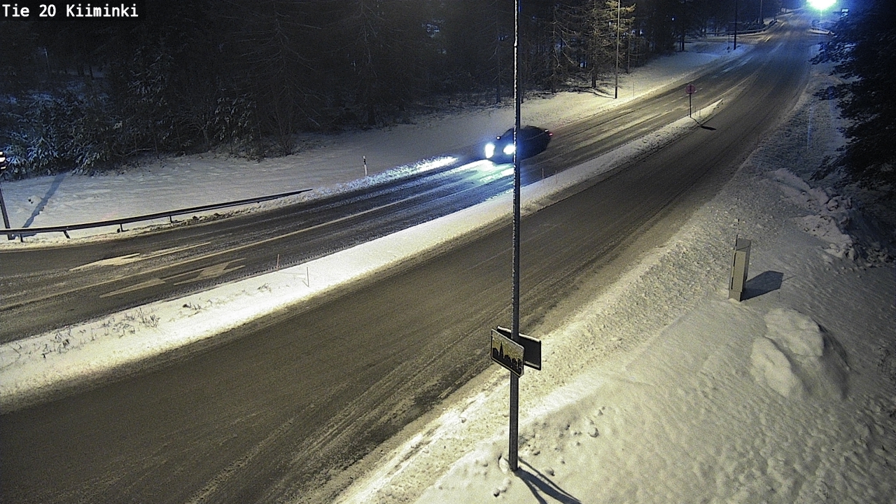 Weather Camera Image Väg 20 Uleåborg Kiiminki, Oulu, Pohjois-Pohjanmaa