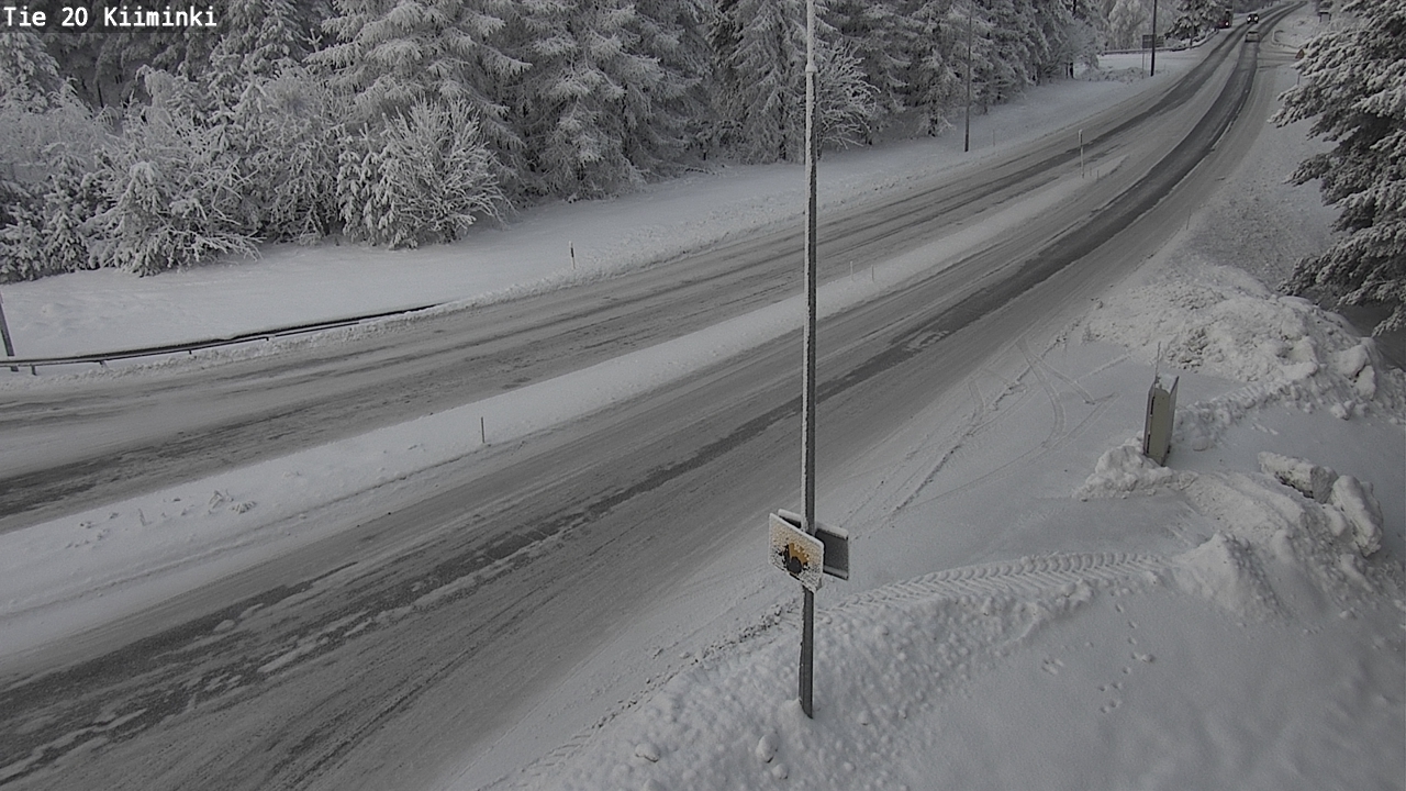 Weather Camera Image Väg 20 Uleåborg Kiiminki, Oulu, Pohjois-Pohjanmaa