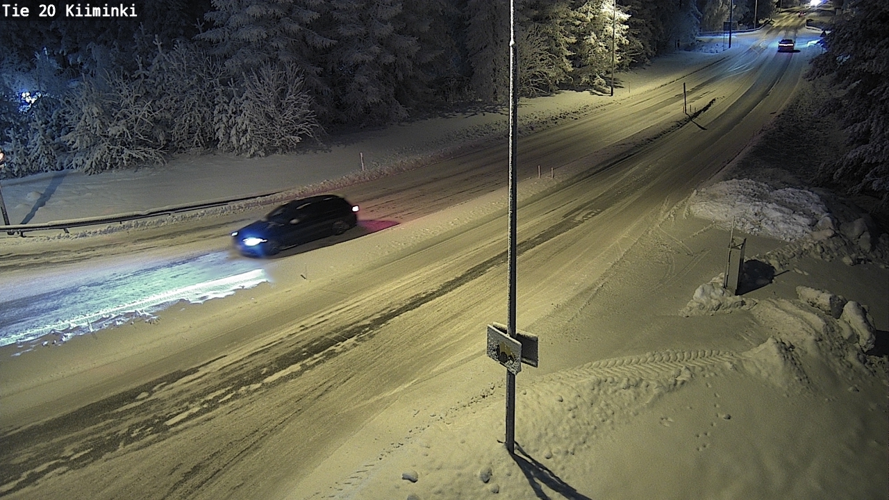 Weather Camera Image Väg 20 Uleåborg Kiiminki, Oulu, Pohjois-Pohjanmaa