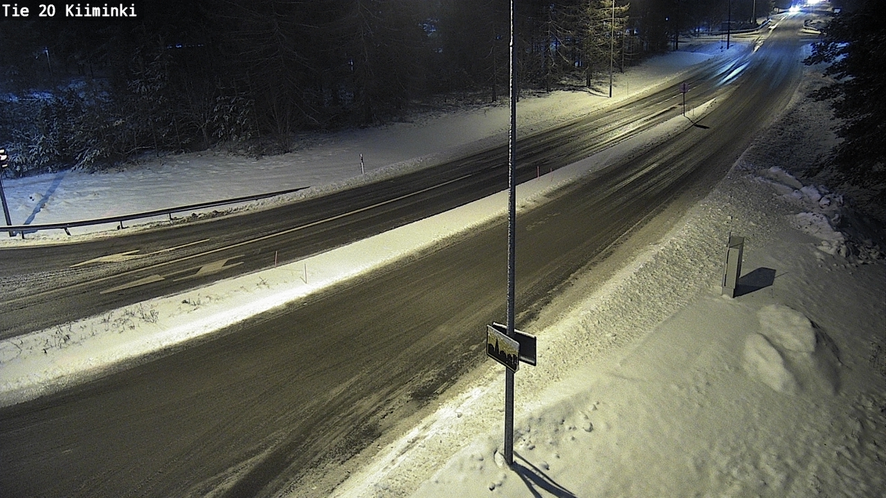 Weather Camera Image Väg 20 Uleåborg Kiiminki, Oulu, Pohjois-Pohjanmaa