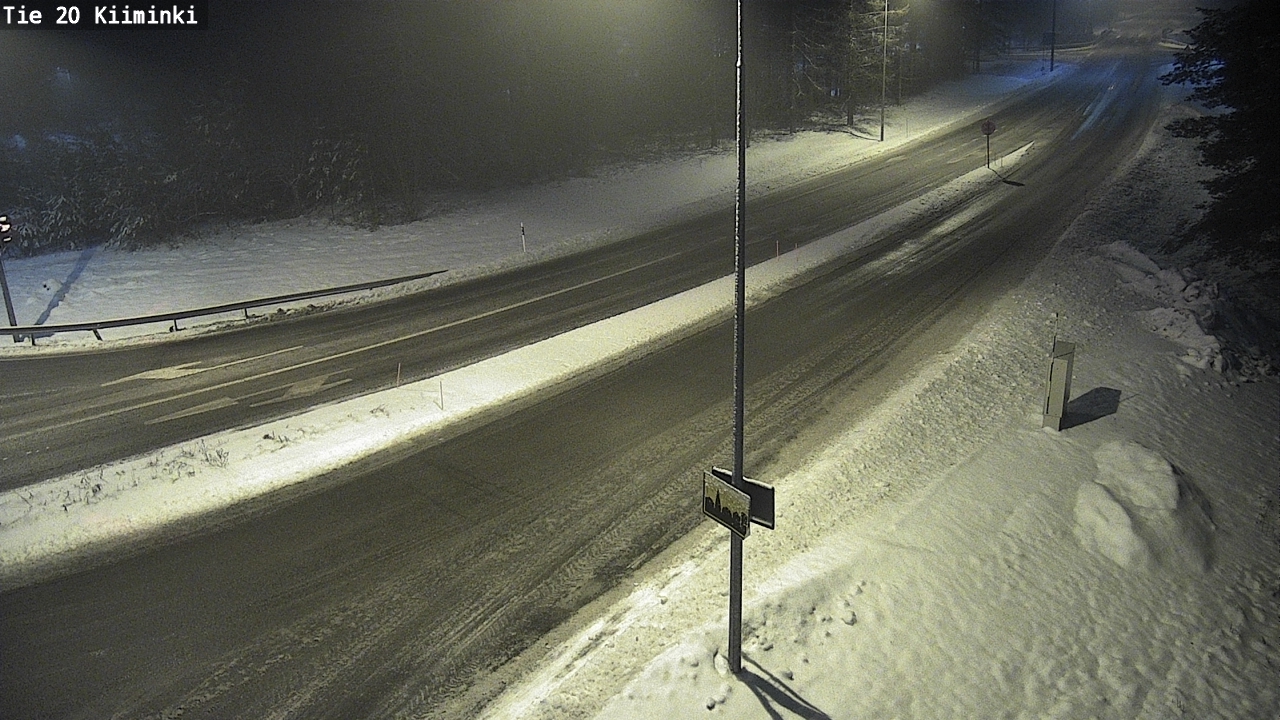 Weather Camera Image Väg 20 Uleåborg Kiiminki, Oulu, Pohjois-Pohjanmaa