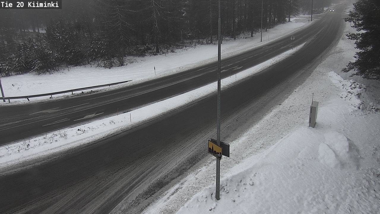 Weather Camera Image Väg 20 Uleåborg Kiiminki, Oulu, Pohjois-Pohjanmaa