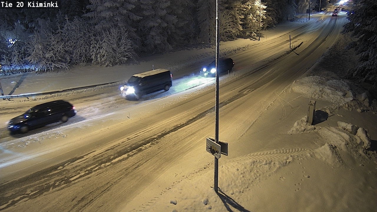 Weather Camera Image Väg 20 Uleåborg Kiiminki, Oulu, Pohjois-Pohjanmaa