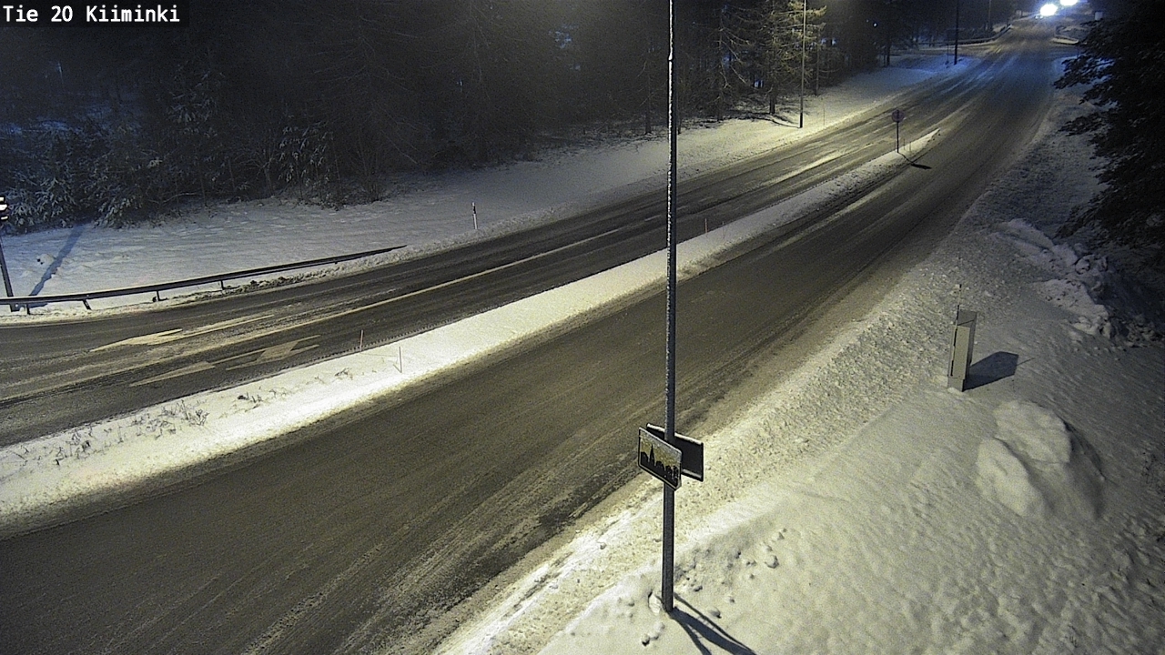 Weather Camera Image Väg 20 Uleåborg Kiiminki, Oulu, Pohjois-Pohjanmaa