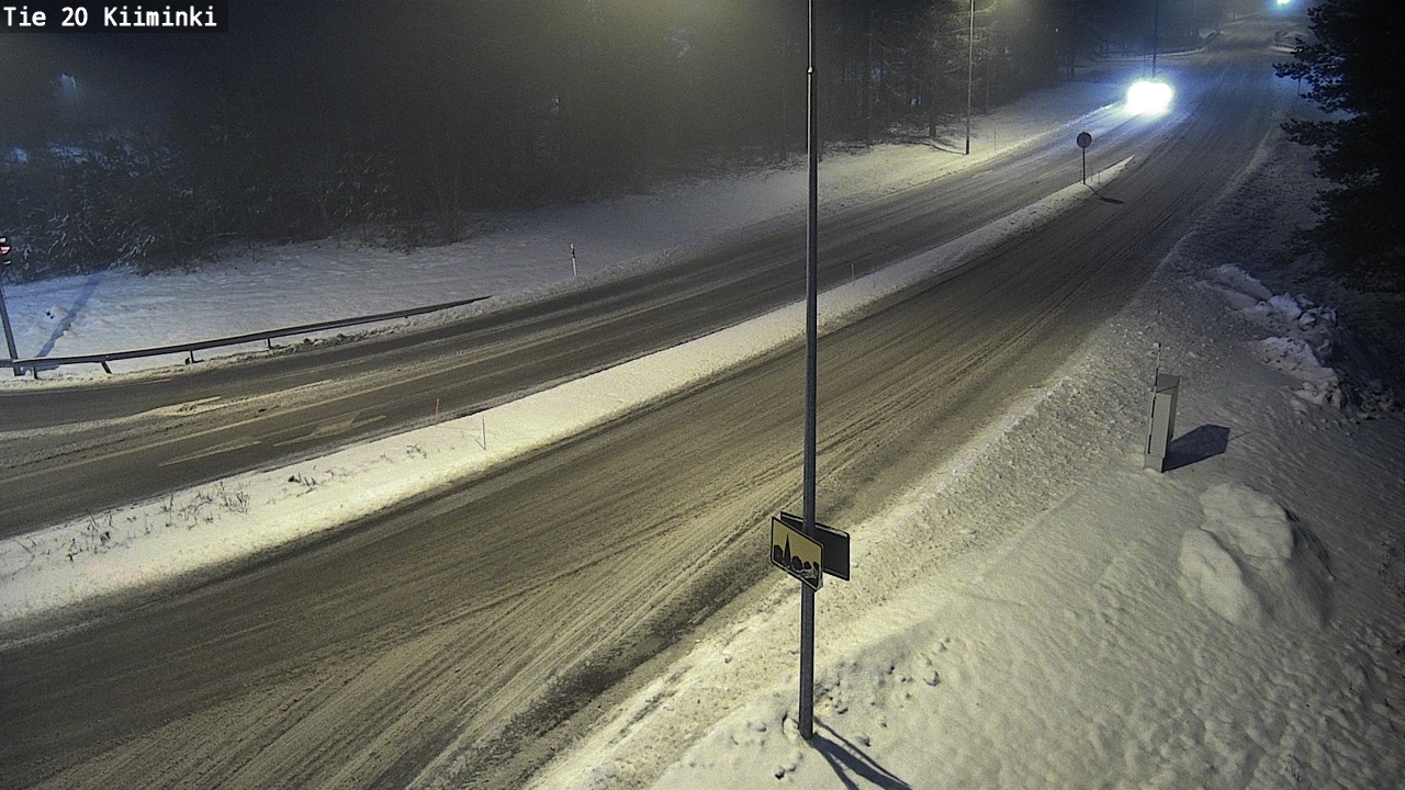 Weather Camera Image Väg 20 Uleåborg Kiiminki, Oulu, Pohjois-Pohjanmaa