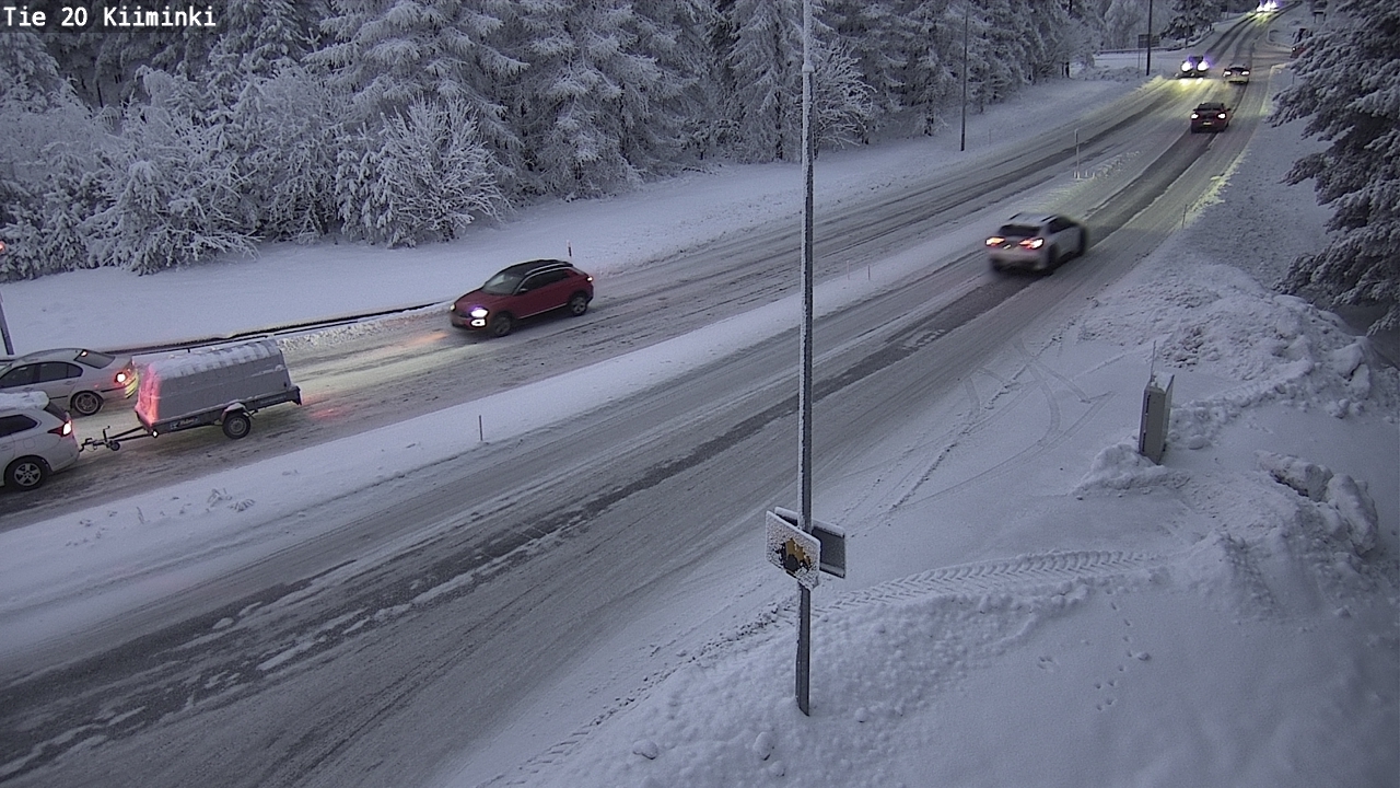 Weather Camera Image Väg 20 Uleåborg Kiiminki, Oulu, Pohjois-Pohjanmaa