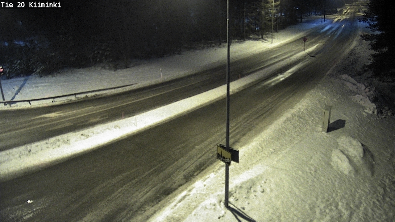 Weather Camera Image Väg 20 Uleåborg Kiiminki, Oulu, Pohjois-Pohjanmaa