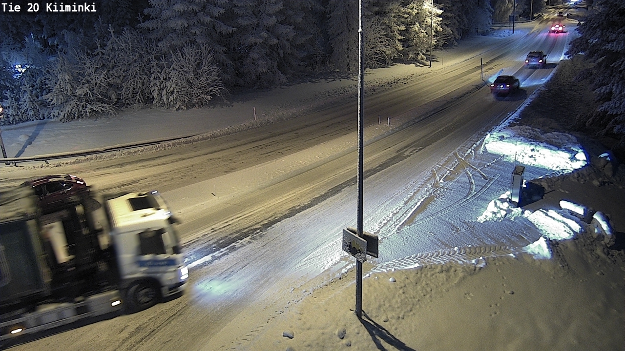 Weather Camera Image Väg 20 Uleåborg Kiiminki, Oulu, Pohjois-Pohjanmaa