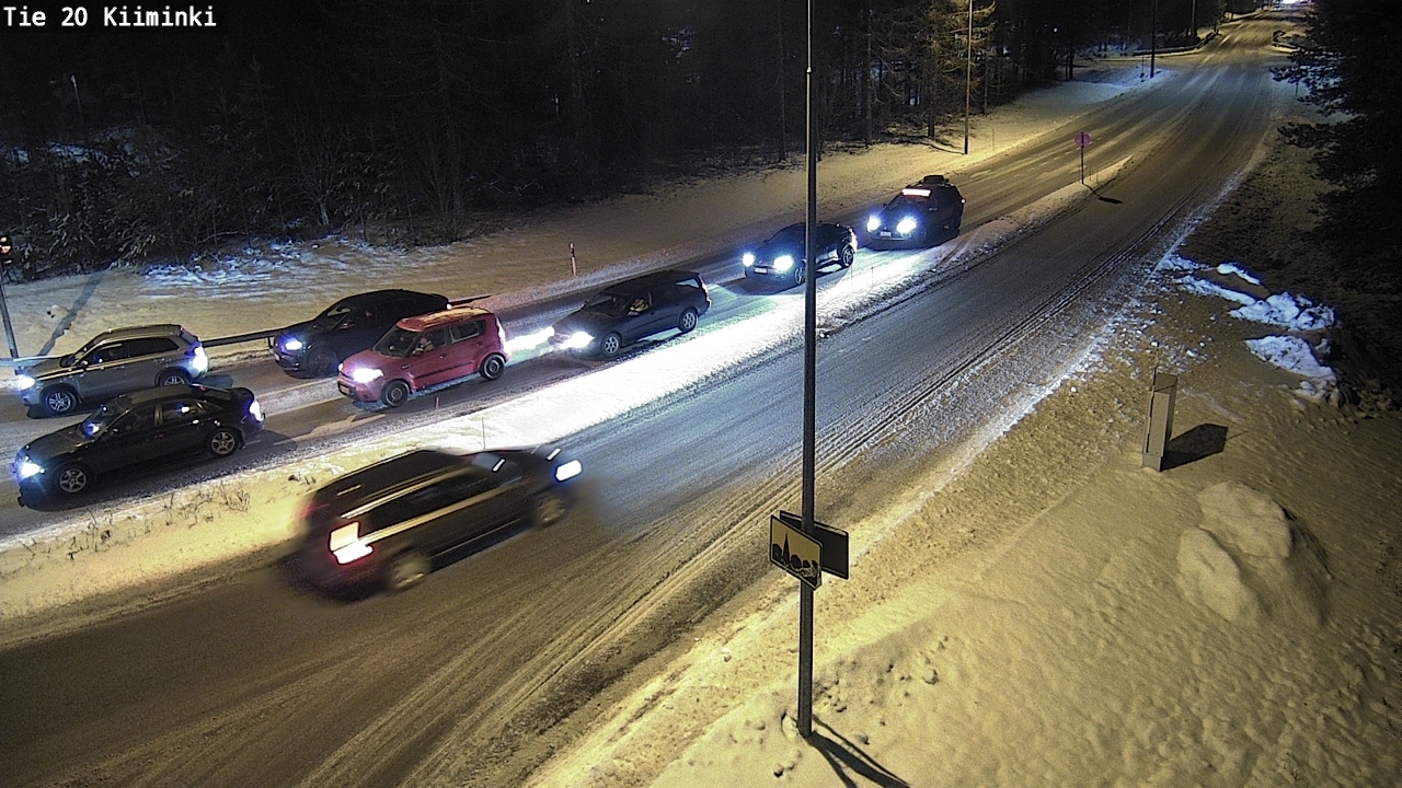 Weather Camera Image Road 20 Oulu Kiiminki, Oulu, Pohjois-Pohjanmaa