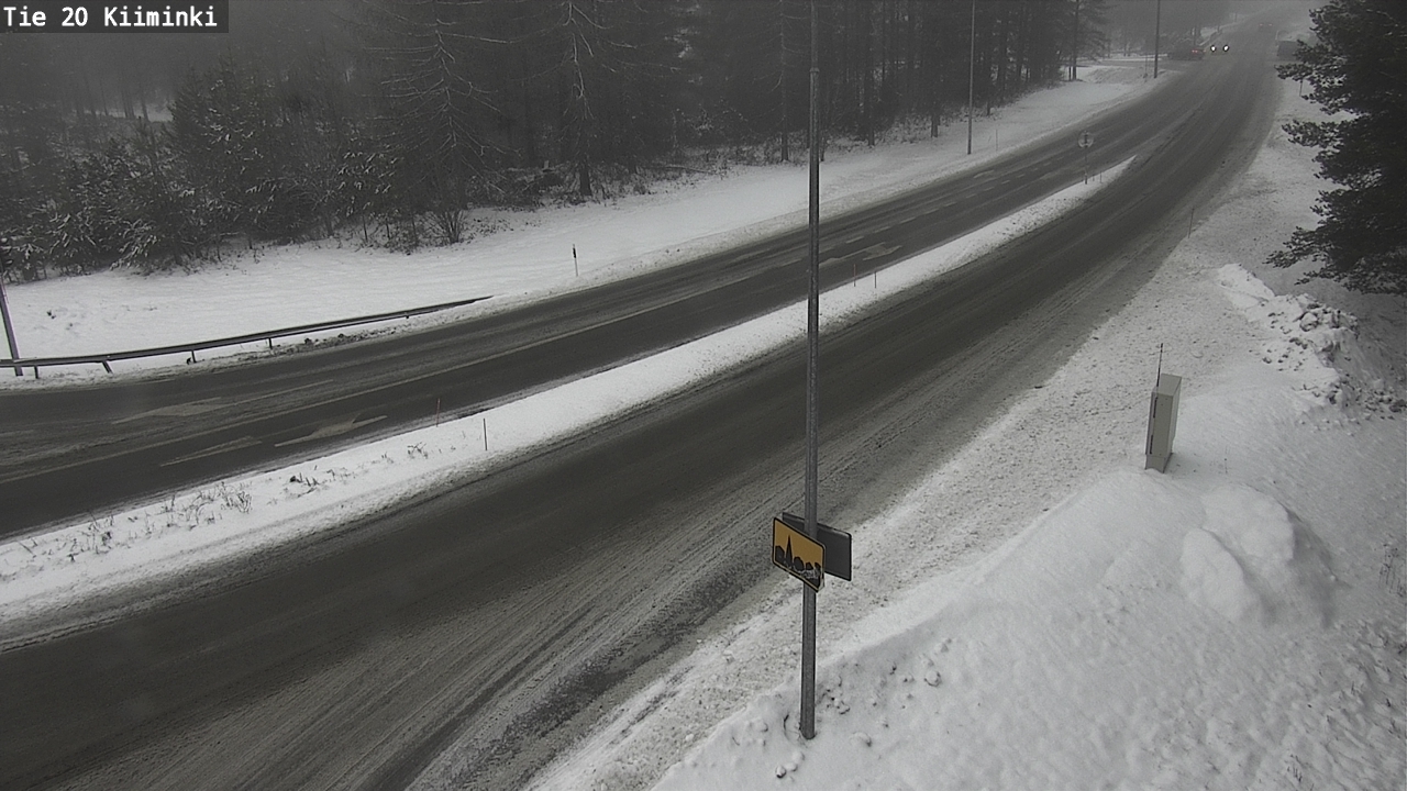 Weather Camera Image Väg 20 Uleåborg Kiiminki, Oulu, Pohjois-Pohjanmaa