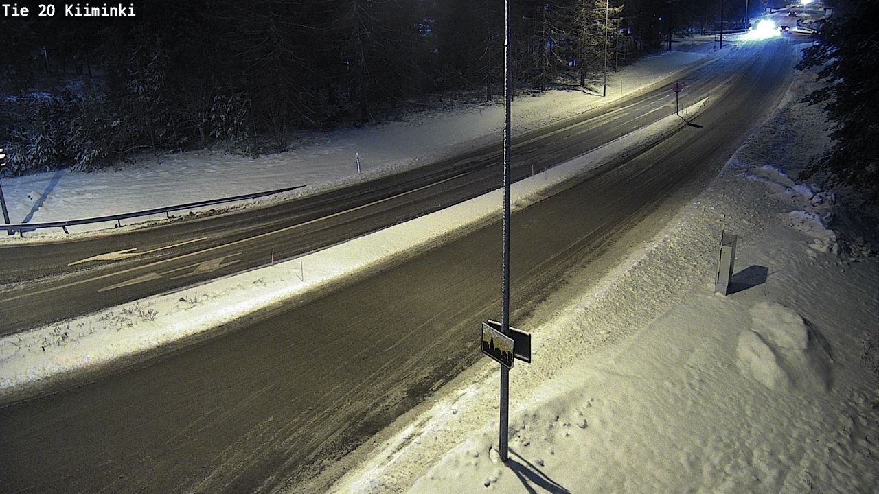 Weather Camera Image Väg 20 Uleåborg Kiiminki, Oulu, Pohjois-Pohjanmaa